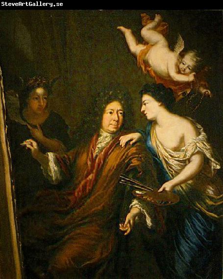 David Klocker Ehrenstrahl Selfportrait with Allegories